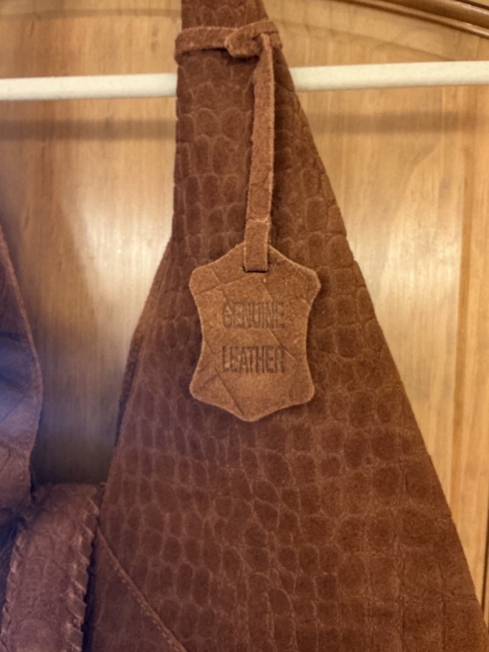 NWT Haute Hippie Suede Triangle Hobo Bag - Picture 4 of 6